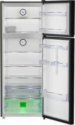 ⁦ثلاجة بيكو من سعة 455 لتر، سعة 406 لتر، صافي مانع التجمد، عرض 70 سم، اسود، تقنية هارفست فريش - RDNE455M20XBIDB⁩ - الصورة ⁦2⁩