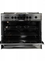 ⁦بوتجاز يونيفرسال 5شعلة ستانلس كامل بمروحة للفرن 2مفتاح للفرن والشواية نيو كلاسيك⁩ - الصورة ⁦3⁩