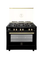 بوتاجاز غاز اورو سمارت يونيون اير، 5 شعلة، 60×90 سم، اشعال ذاتي، امان كامل، C69EB-GC-511-ITSF-ORO-S-2W-AL