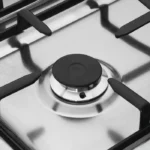 ⁦بوتاجاز غاز ماكس 11 يونيون اير، 5 شعلة، 60×80 سم، نصف أمان، C68SS-GC-447-FSO-M11-AL - اسود فضي⁩ - الصورة ⁦2⁩