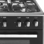 ⁦بوتاجاز غاز ماكس 11 يونيون اير، 5 شعلة، 60×80 سم، نصف أمان، C68SS-GC-447-FSO-M11-AL - اسود فضي⁩ - الصورة ⁦3⁩