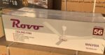 ⁦Rovo مروحة سقف روفو، 56 بوصة، 3 ريش، 5 سرعات - ابيض، 100 واط⁩ - الصورة ⁦3⁩