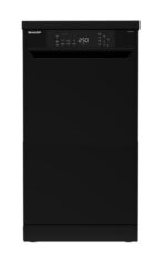 غسالة أطباق شارب 10 أفراد 45 سم شاشة رقمية 6 برامج أسود QW-V610-BK فرز تاني