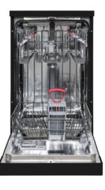 ⁦غسالة أطباق شارب 10 أفراد 45 سم شاشة رقمية 6 برامج أسود QW-V610-BK فرز تاني⁩ - الصورة ⁦2⁩